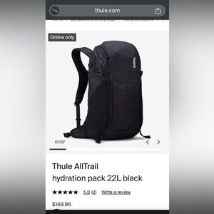 Thule AllTrail Black Hydration Pack